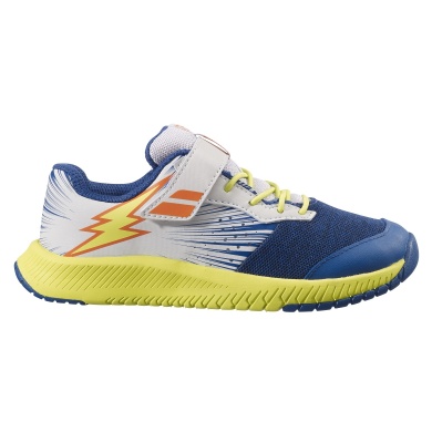 Babolat Tennis Shoes Pulsion Kid VELCRO Allcourt blue/yellow Children